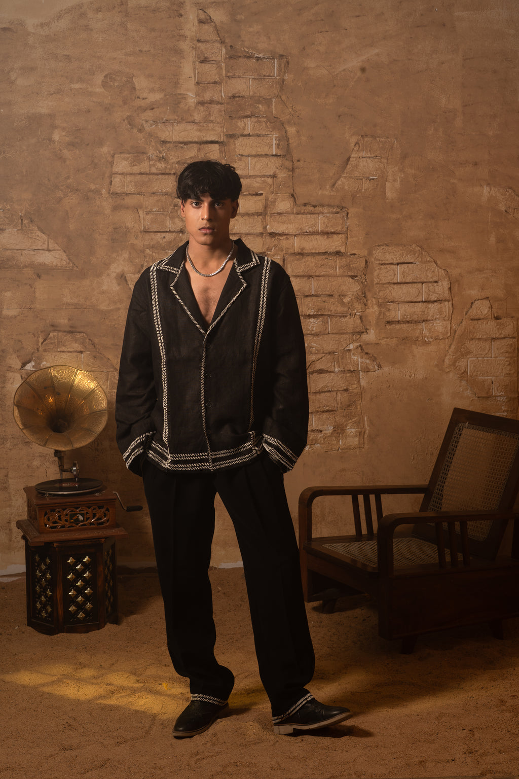 SS26 - Black Leather Ball - Full Sleeves