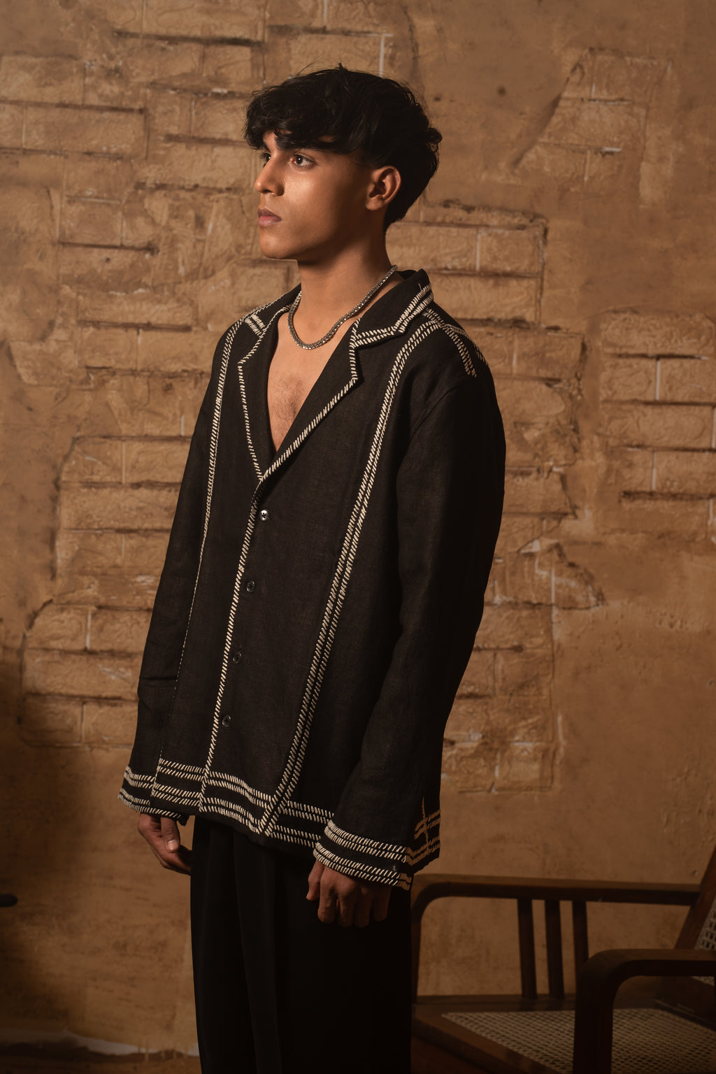 SS26 - Black Leather Ball - Full Sleeves