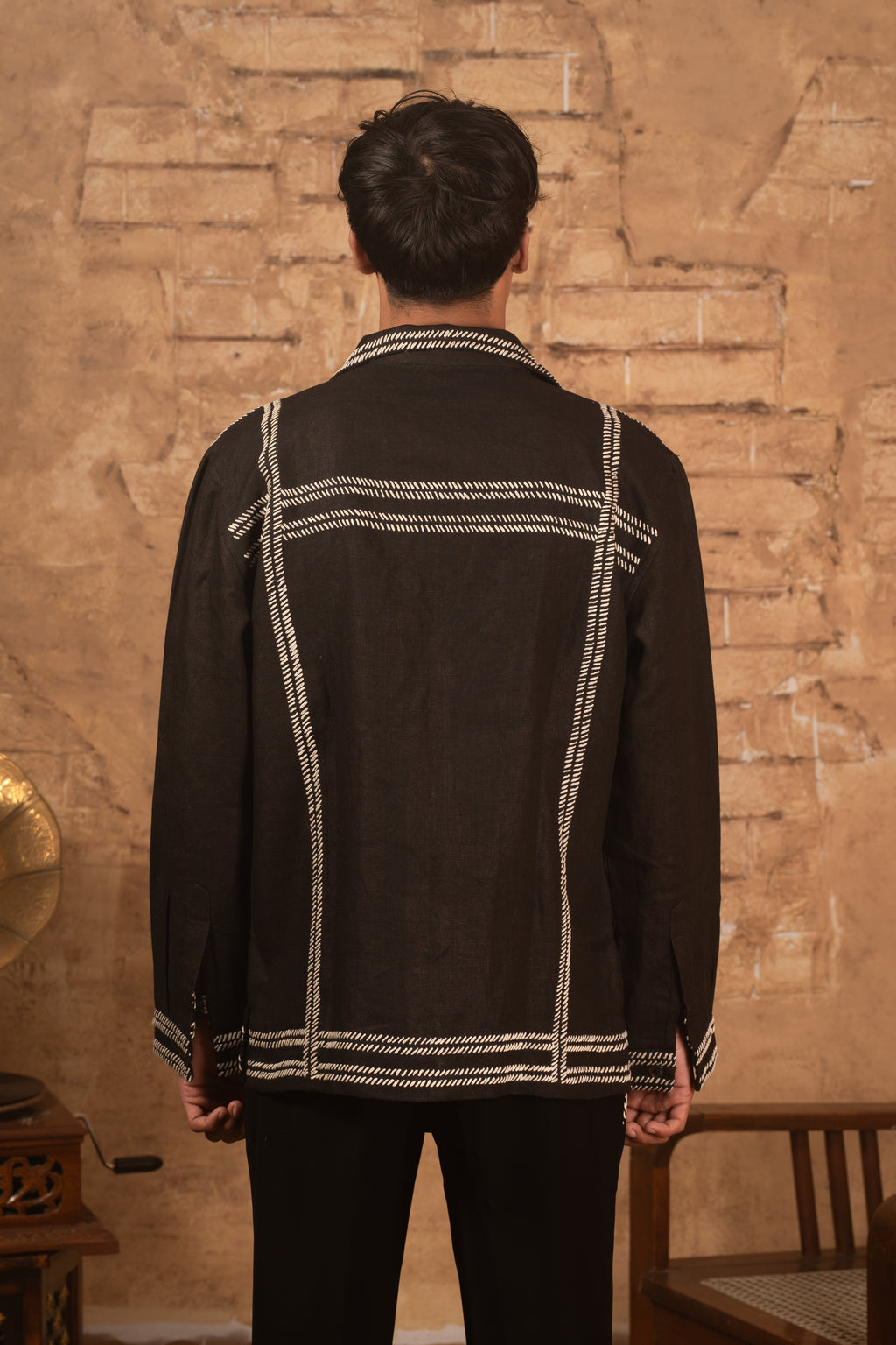 SS26 - Black Leather Ball - Full Sleeves